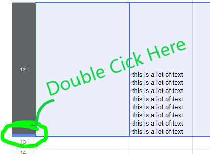 Auto Size Cell Height for Entire Row